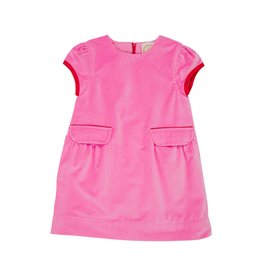 TBBC Betts Bow Dress Hampton Hot Pink Velveteen TBBC Betts Bow Dress Hampton Hot Pink Velveteen