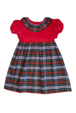 Baby Blessings BB0569 Red Plaid Dress