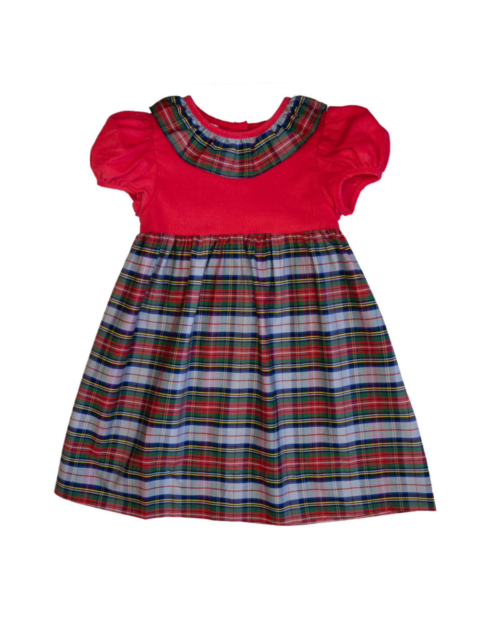 Baby Blessings BB0569 Red Plaid Dress