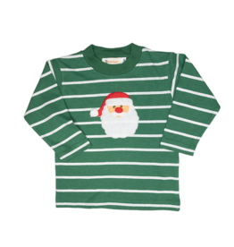 Luigi Boy Shirt Green Stripe Santa