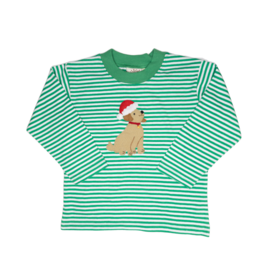 Luigi Boy Shirt Green Stripe Christmas Dog