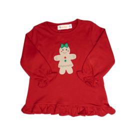 Luigi Ruffle Shirt Red Gingerbread Girl