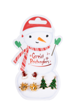 GreatPretenders 87512 Snowman Pierced Earrings