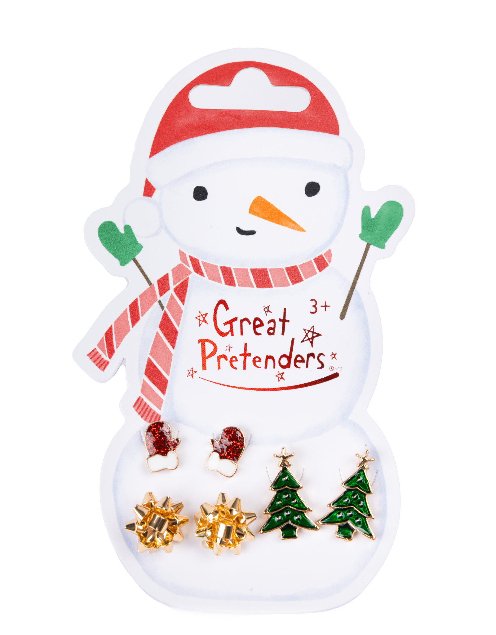 GreatPretenders 87512 Snowman Pierced Earrings