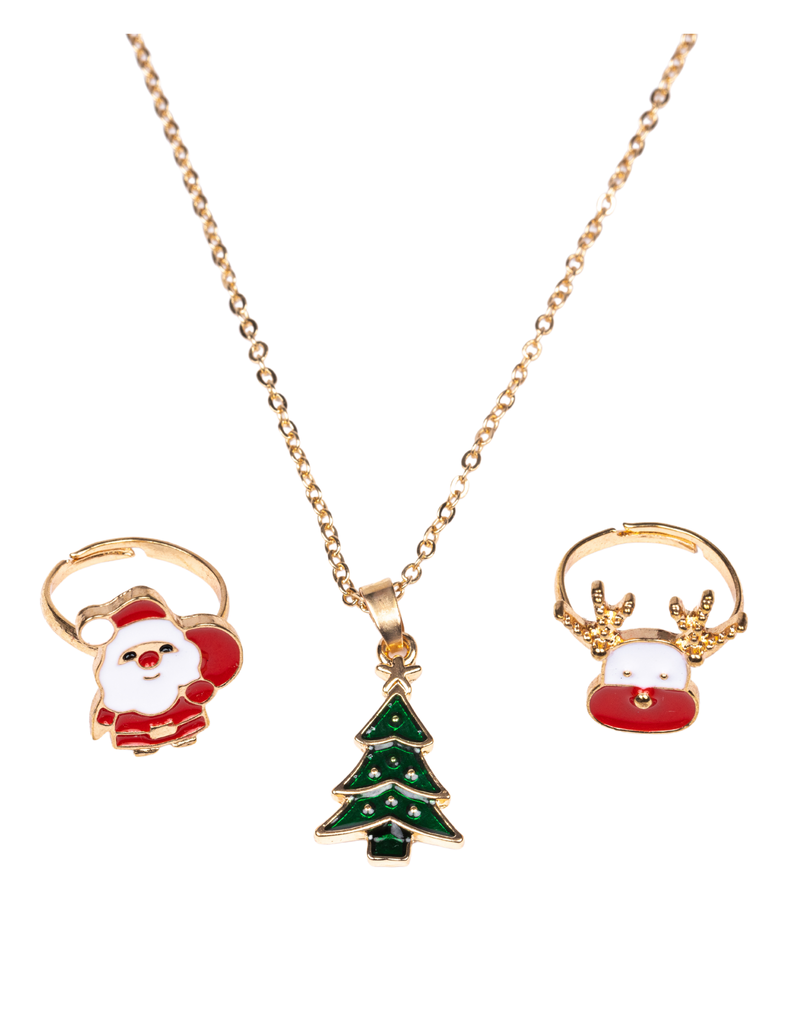 GreatPretenders 86138 Christmas Tree Necklace/Ring Set