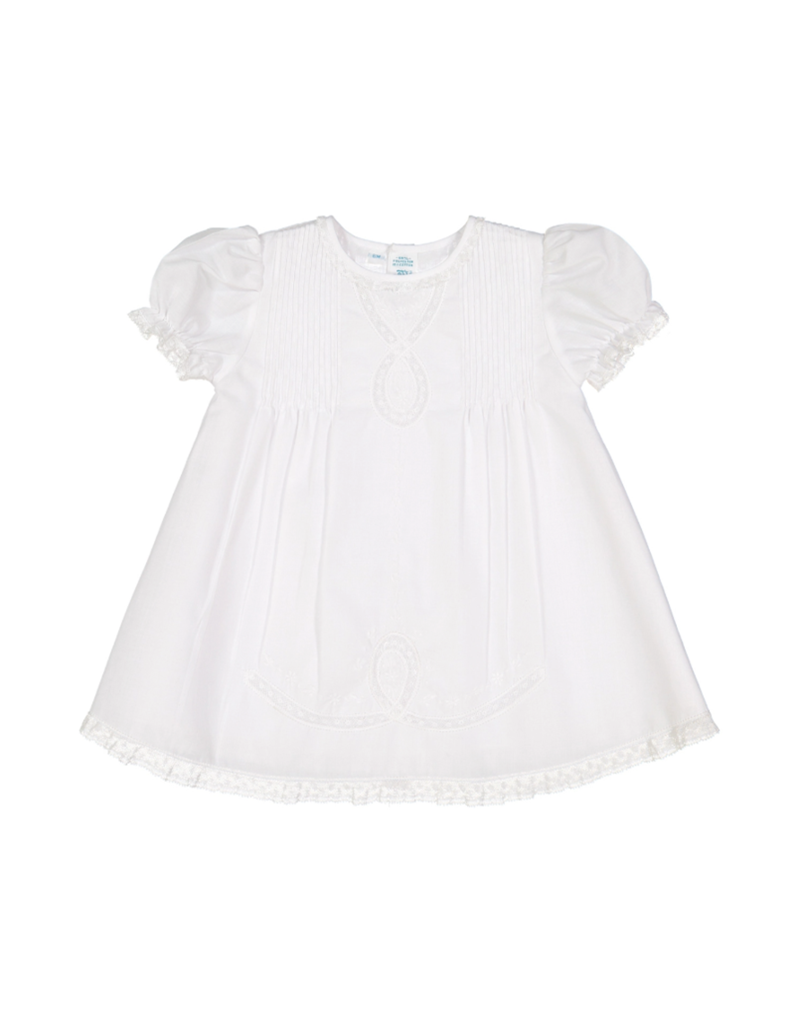 Feltman Brothers 6565 Lace Ribbon Slip Dress White
