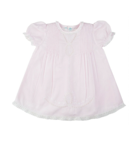Feltman Brothers Lace Ribbon Slip Dress Pink