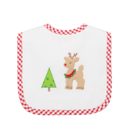 3 Marthas medium appliqued bib Reindeer