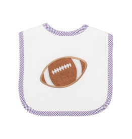 3 Marthas Football Bib purple