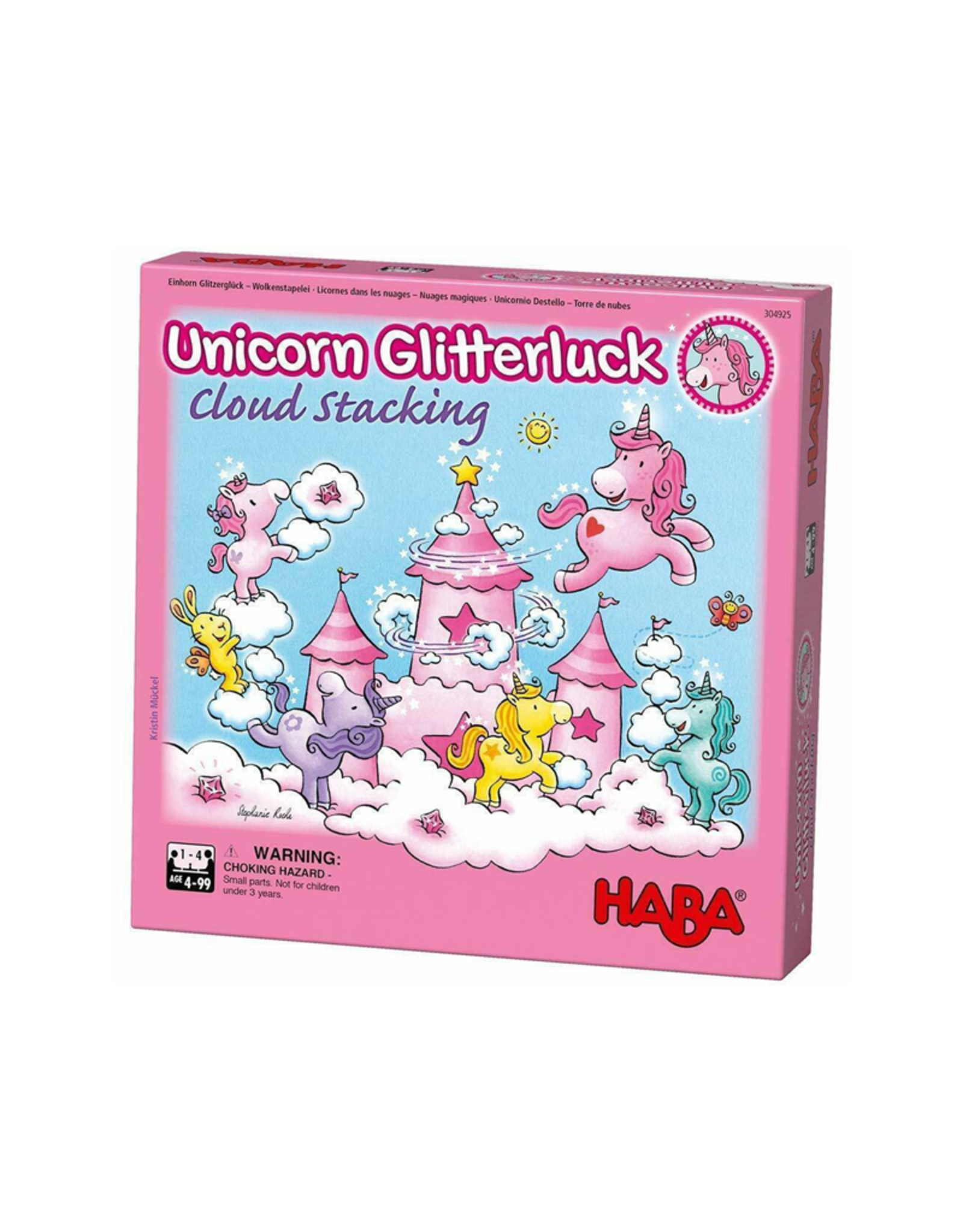 HABA Unicorn Glitter Luck Cloud Stacking Game