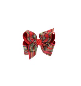 Beyond Creations Red Plaid Bow