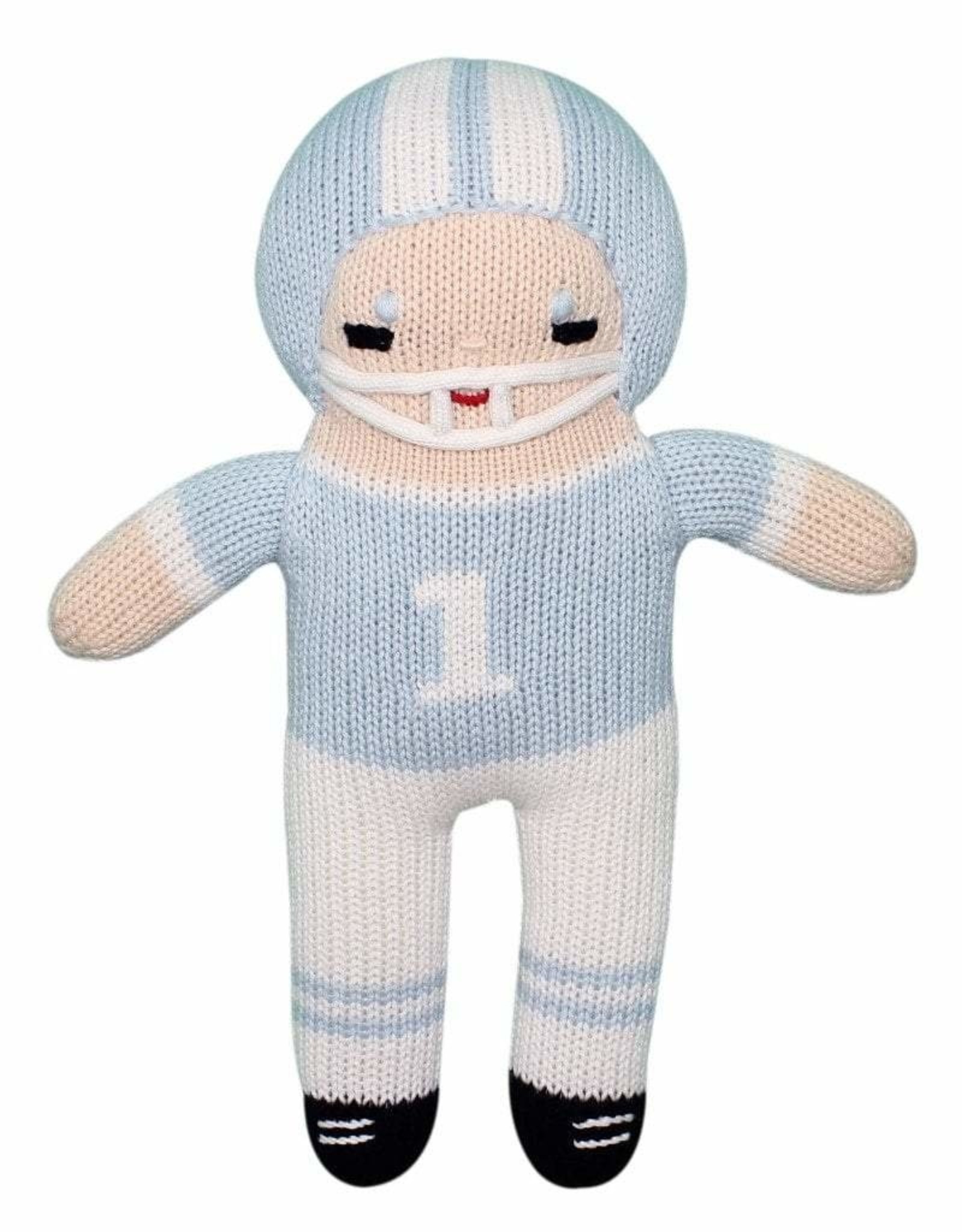 Zubels FP7 Football Player Rattle light blue