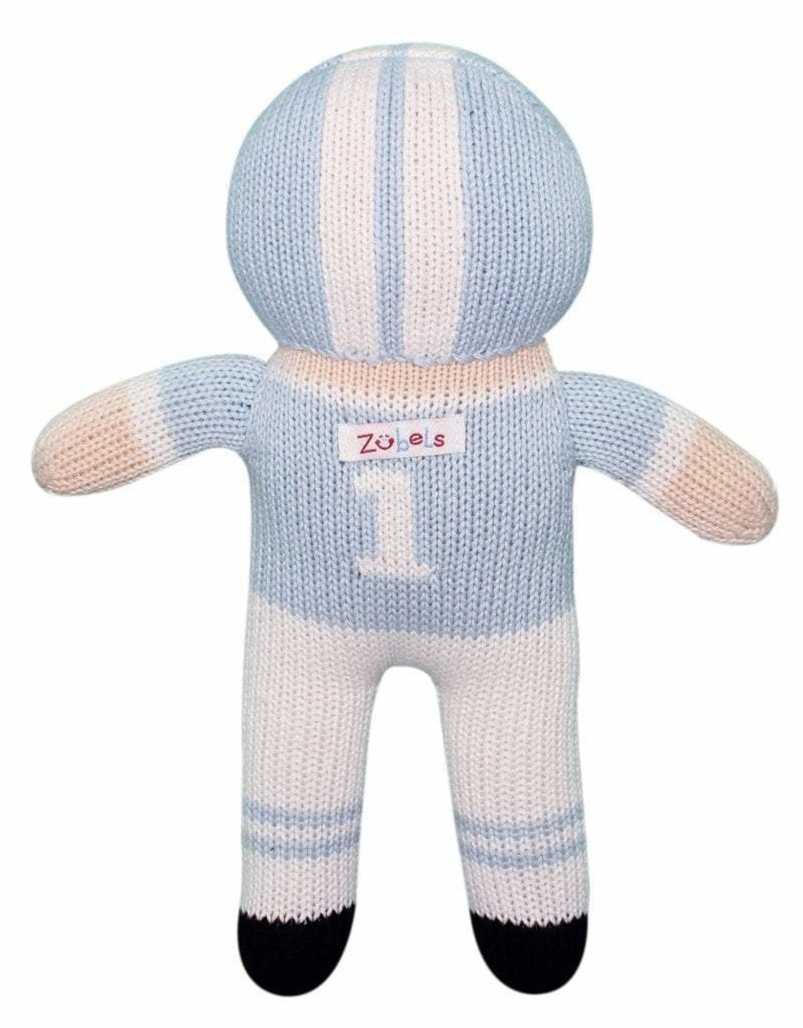 Zubels FP7 Football Player Rattle Lt. Blue