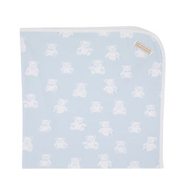 TBBC Baby Buggy Blanket Cuddlebug Bear Blue TBBC Baby Buggy Blanket Cuddlebug Bear Blue