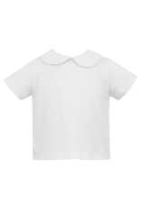 Petit Bebe 465SS Knit White Peter Pan Shirt