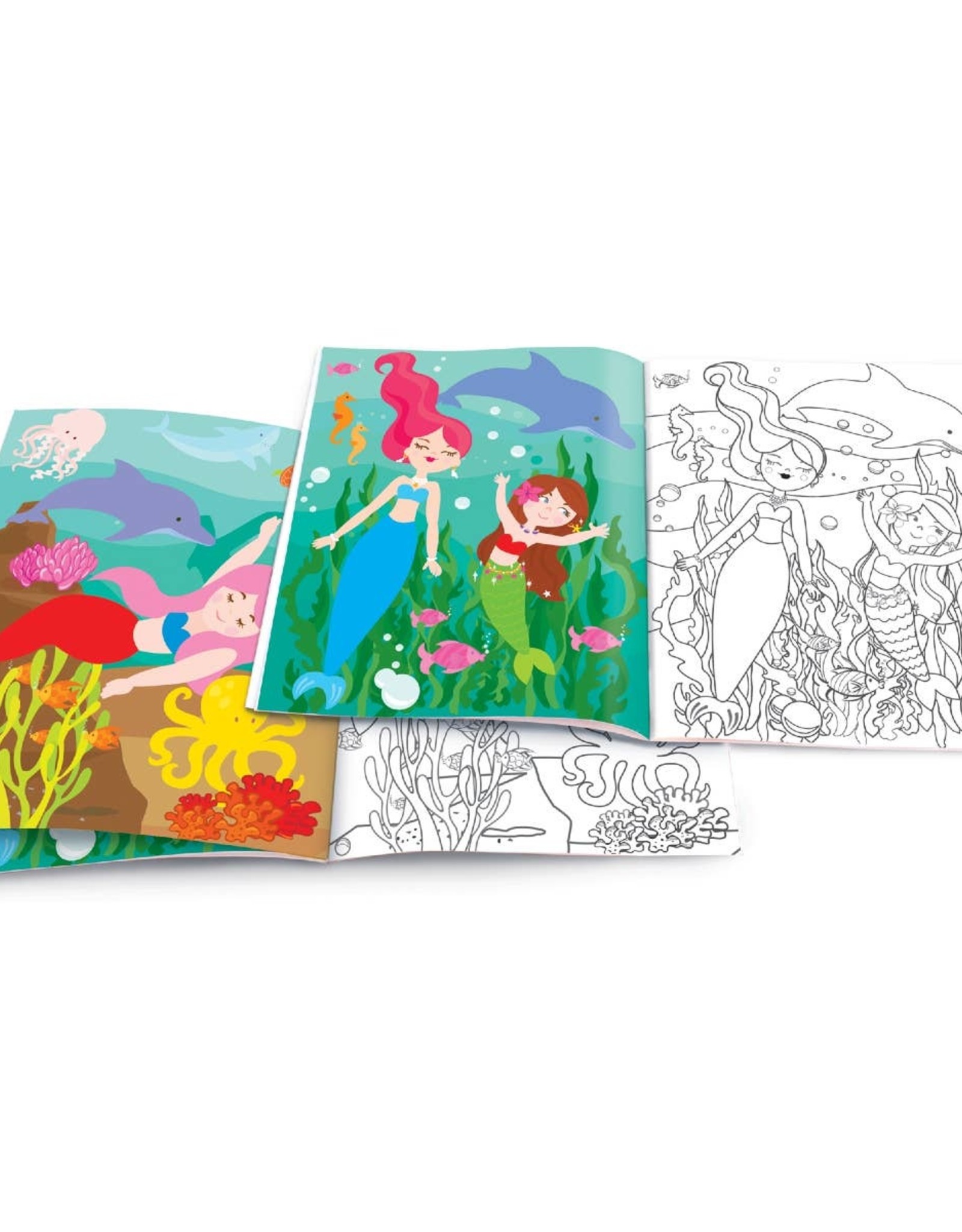 The Piggy Story Magical Mermaids Dry Erase Coloring Book