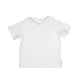 Zuccini White Peter Pan Knit Shirt