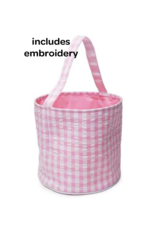 Zsa Zsa & Lolli ZZL Gingham Bucket w/Embroidery PINK Zsa Zsa & Lolli ZZL Gingham Bucket w/Embroidery PINK
