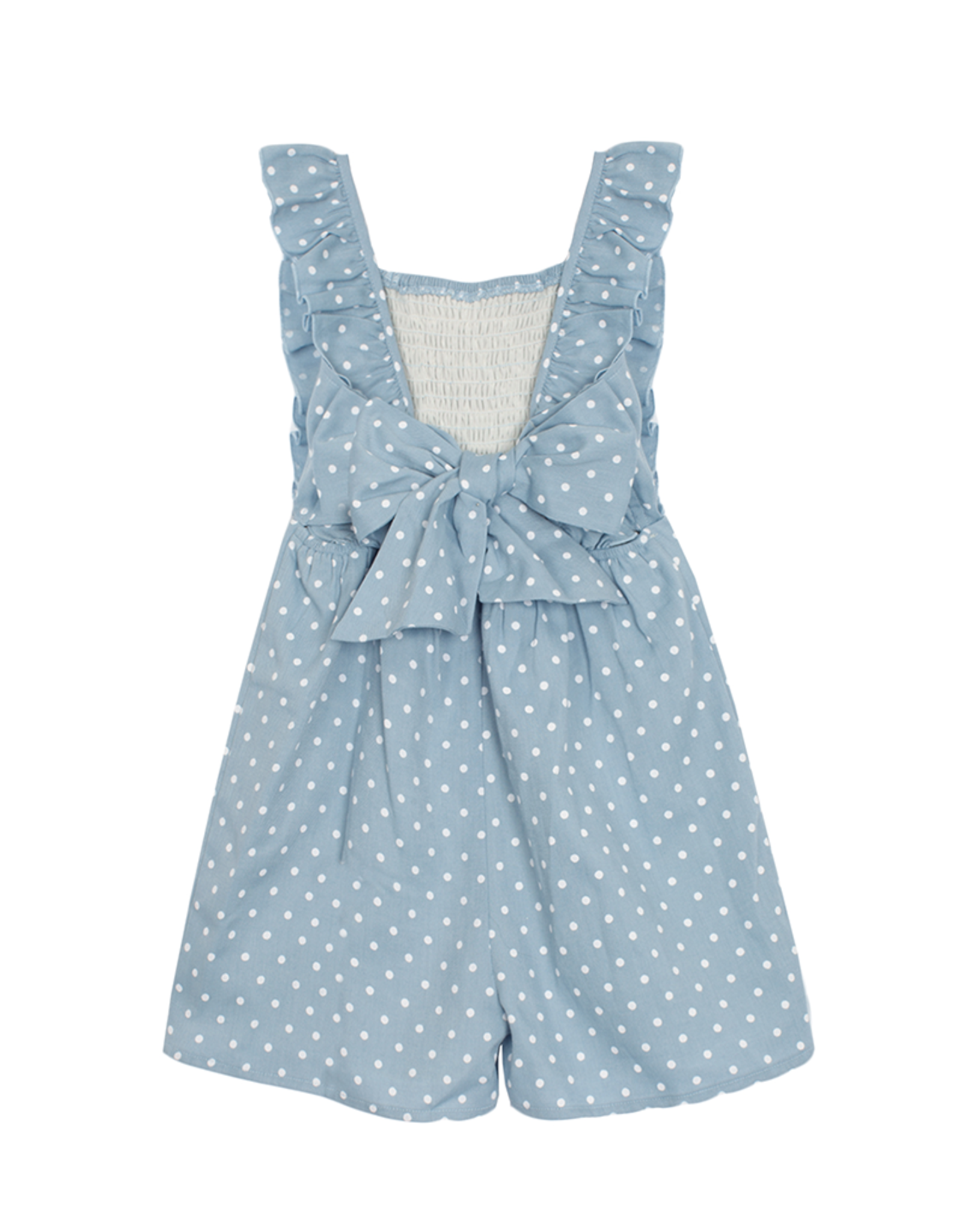 Mabel and Honey 5782BE Pebble Dot Woven Romper