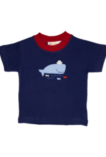 Luigi S23 Navy Whale Shirt