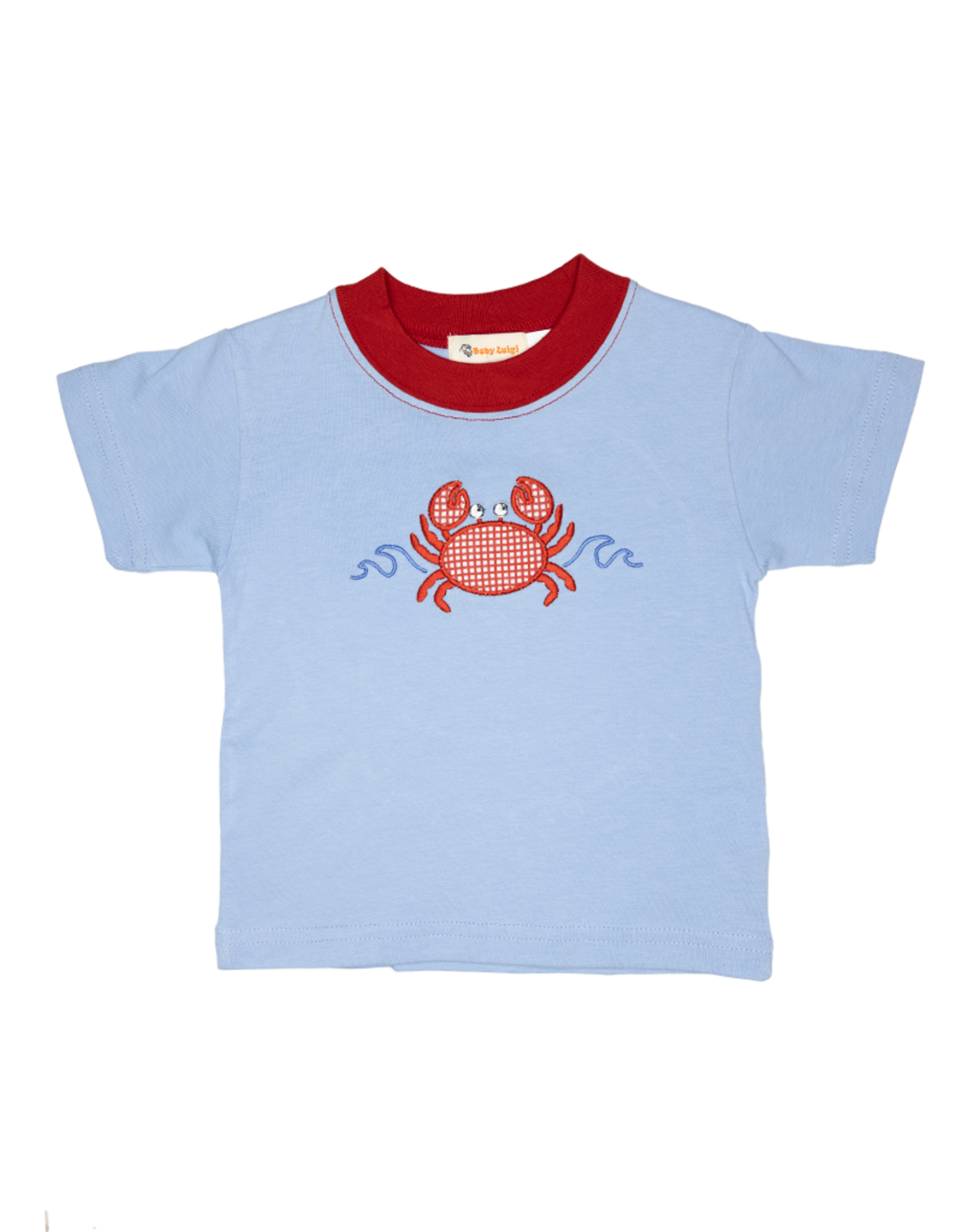 Luigi S23 Sky Blue Crab Shirt