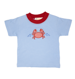 Luigi Sky Blue Crab Shirt
