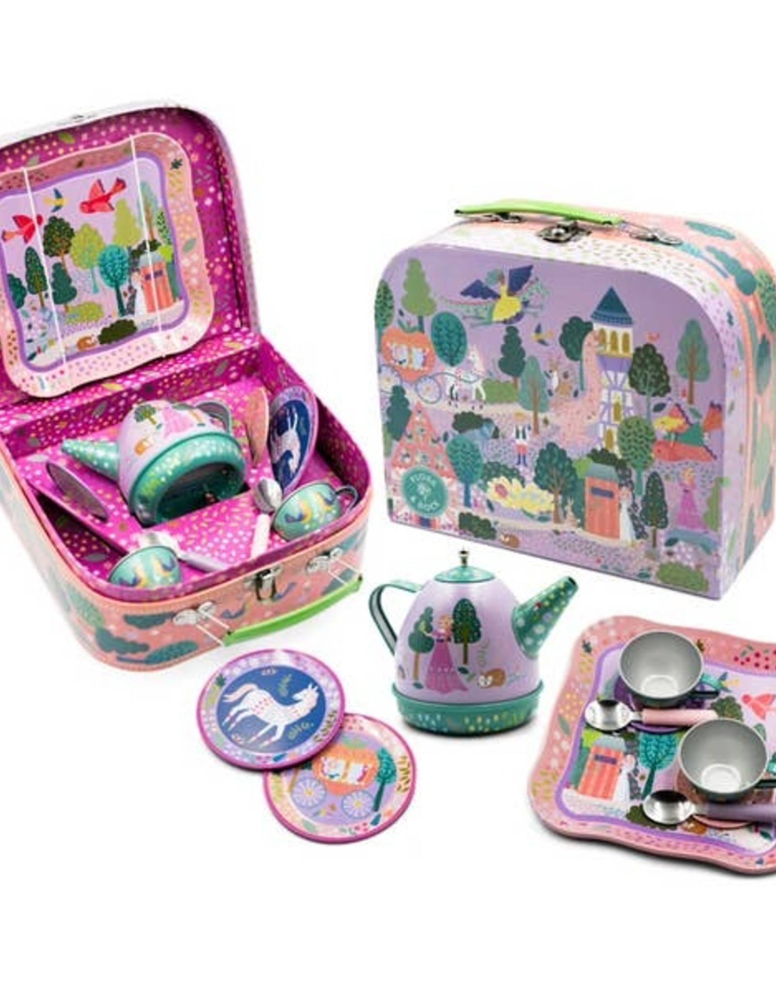 Floss and Rock Fairy Tale Musical 11pc Tin Tea Set