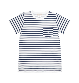 TBBC Carter Crewneck w/pocket Nantucket Navy Stripe TBBC Carter Crewneck w/pocket Nantucket Navy Stripe