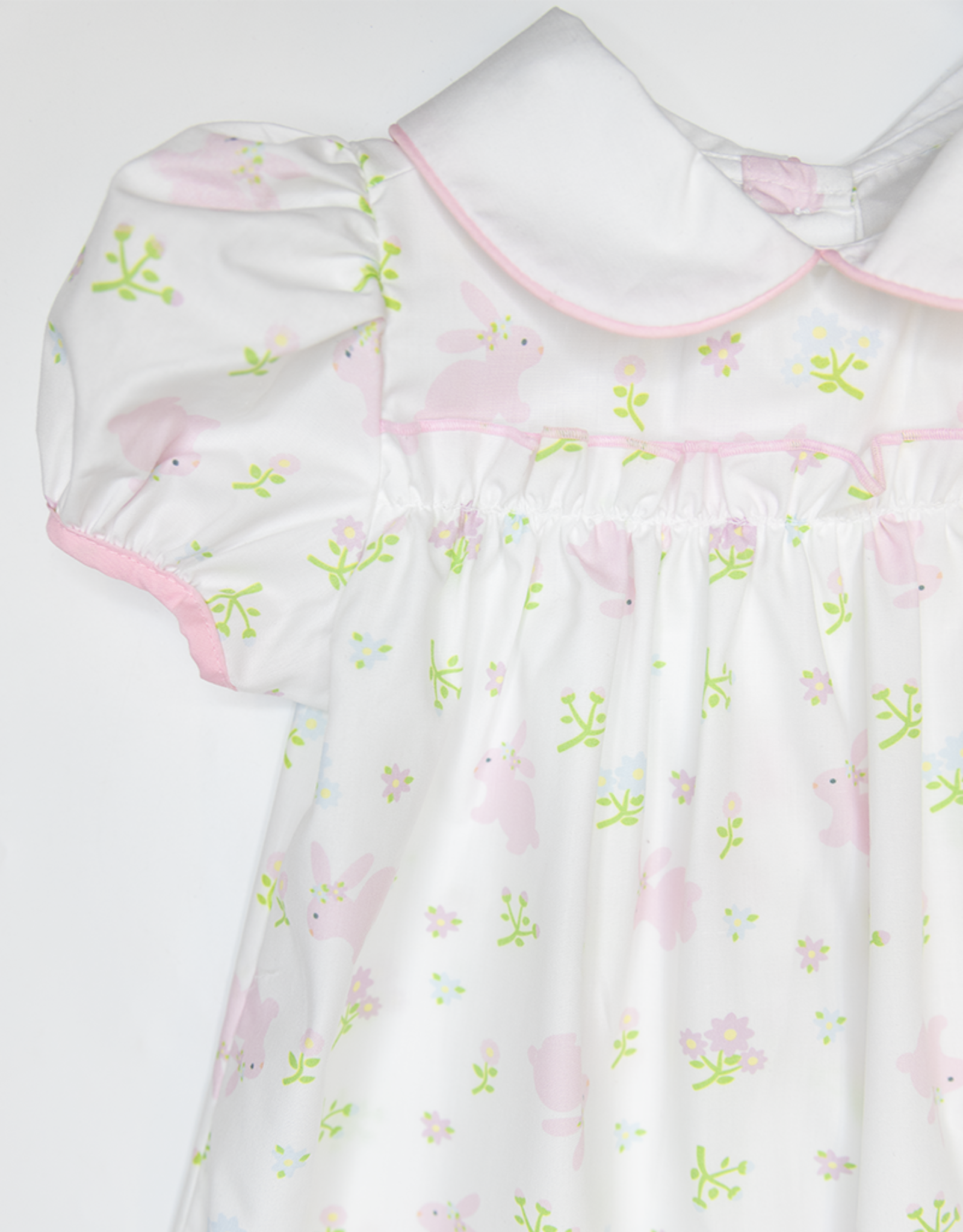 Baby Blessings BB0677 Serenity Pink Bunnies Dress