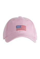 Harding Lane HL Embroidered Hat Lt. Pink American Flag