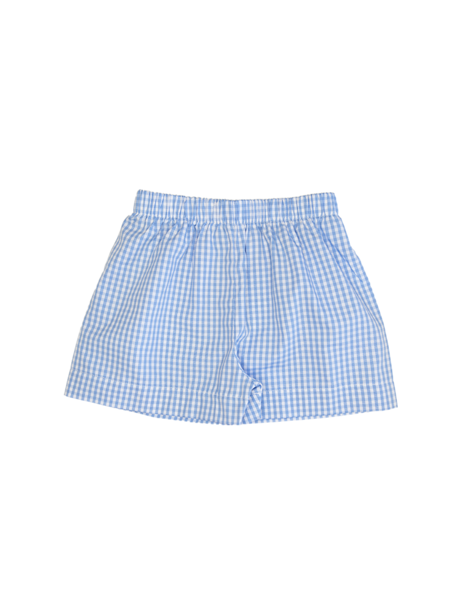 Delaney Collared Shirt Blue Check Short Set - Spoiled Sweet Boutique ...