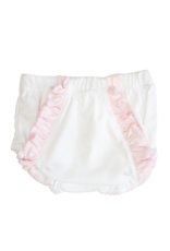 Baby Loren WPD-300 White/Pink Pima Knit Diaper Cover