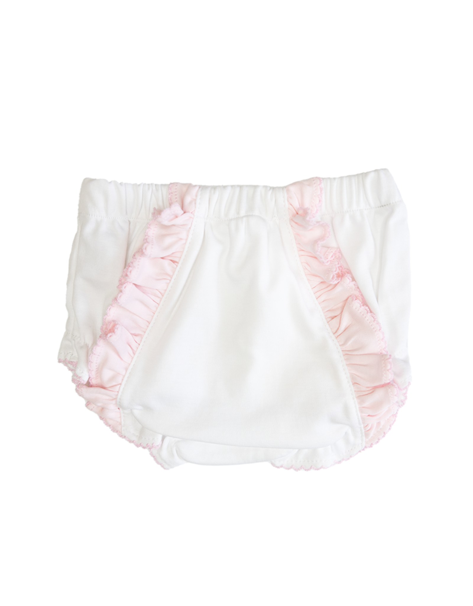 Baby Loren WPD-300 White/Pink Pima Knit Diaper Cover