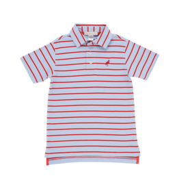 TBBC Prim Proper Polo Broward Blue Stripe/Red TBBC Prim Proper Polo Broward Blue Stripe/Red