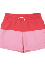 TBBC Country Club Colorblock Trunk Red/Hot Pink