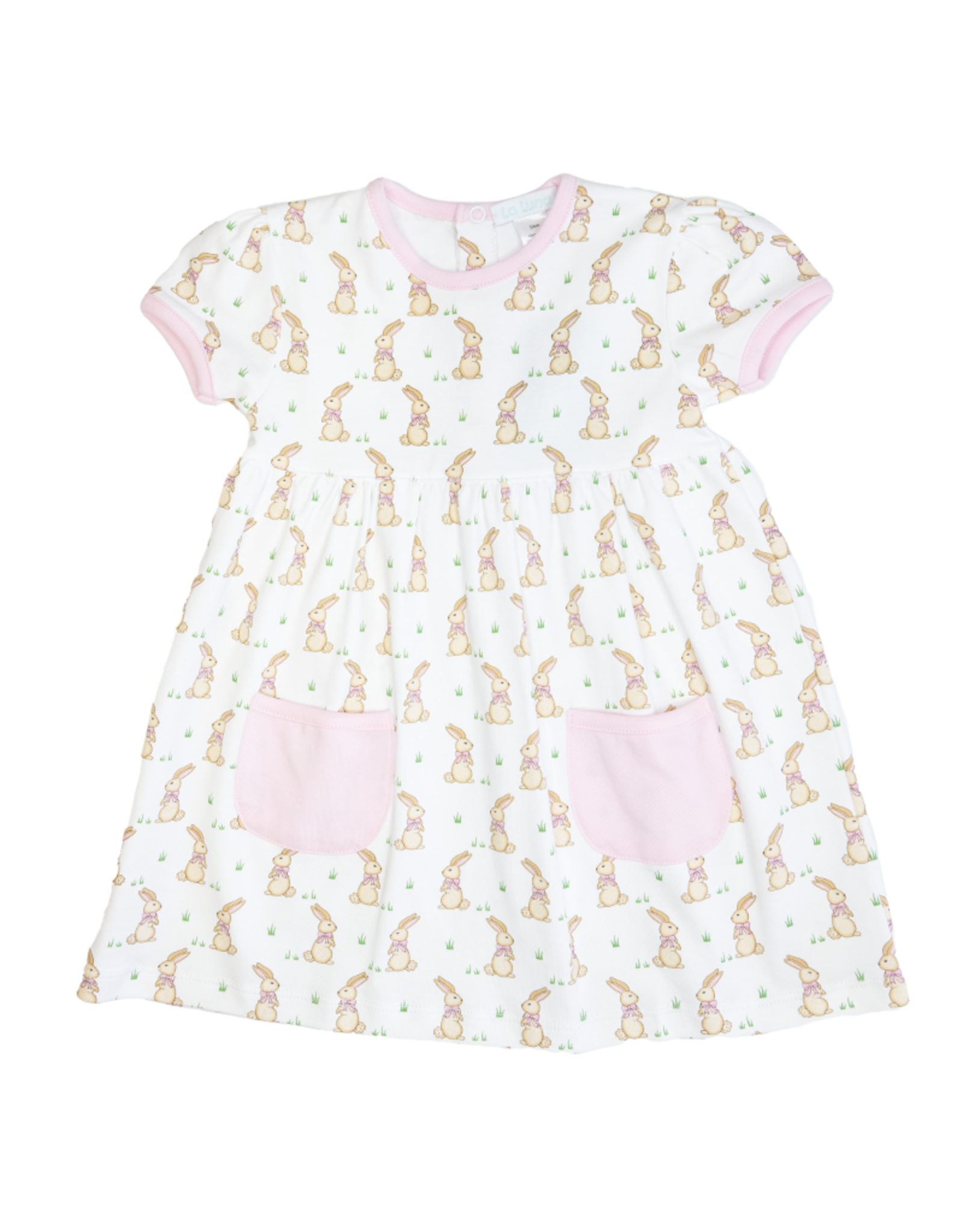 Lulu Bebe LBS23 Pink Bunny Dress