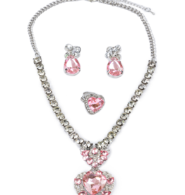 GreatPretenders Marilyn Pink 4 pc Jewelry Set