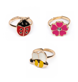 GreatPretenders Lady Bug Garden Ring Set