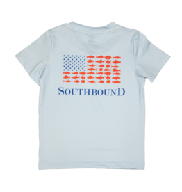 South Bound Performance Tee Blue Flag