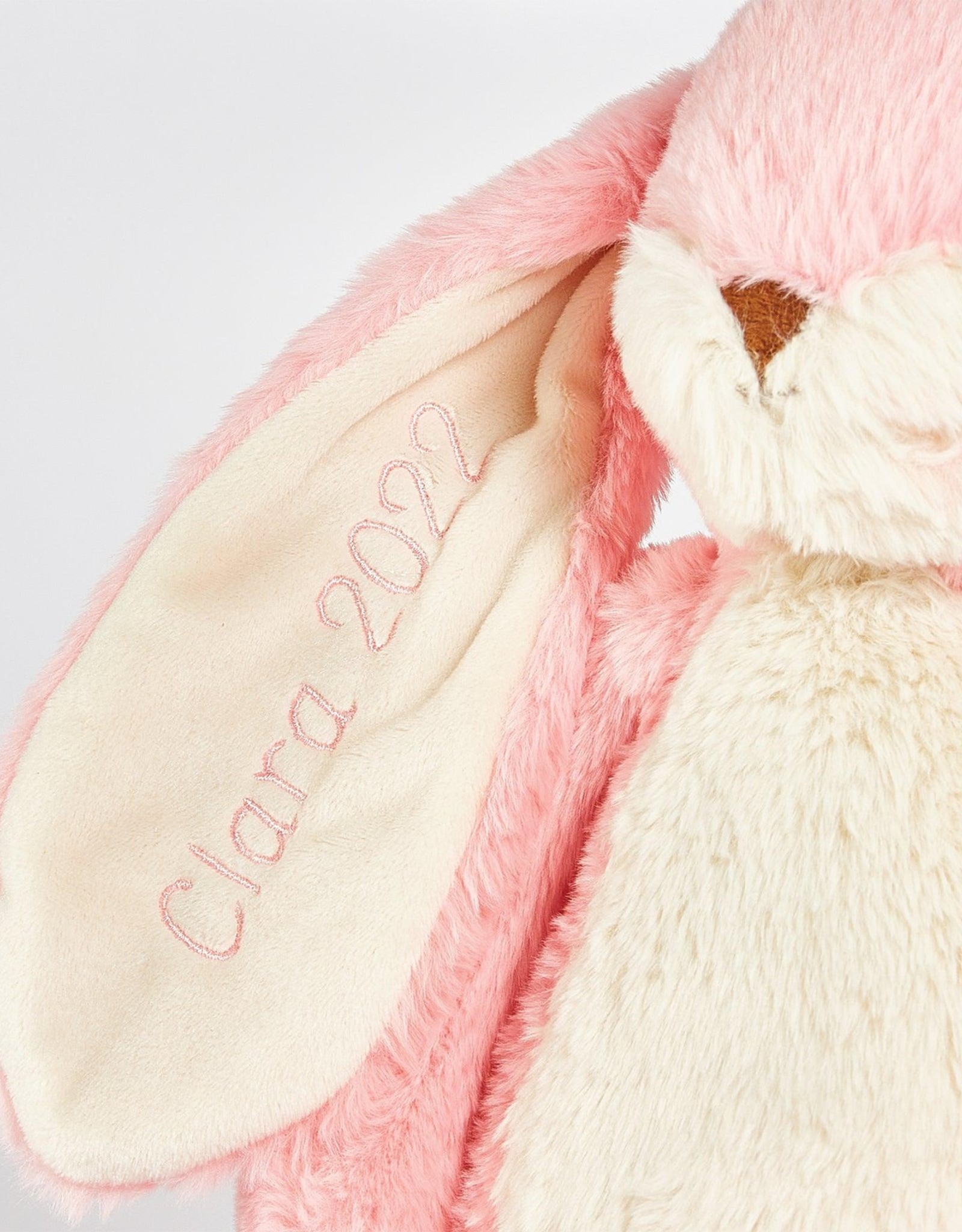 Bunnies By The Bay 104397 Sweet Nibble Floppy Bunny 16" Coral Blush