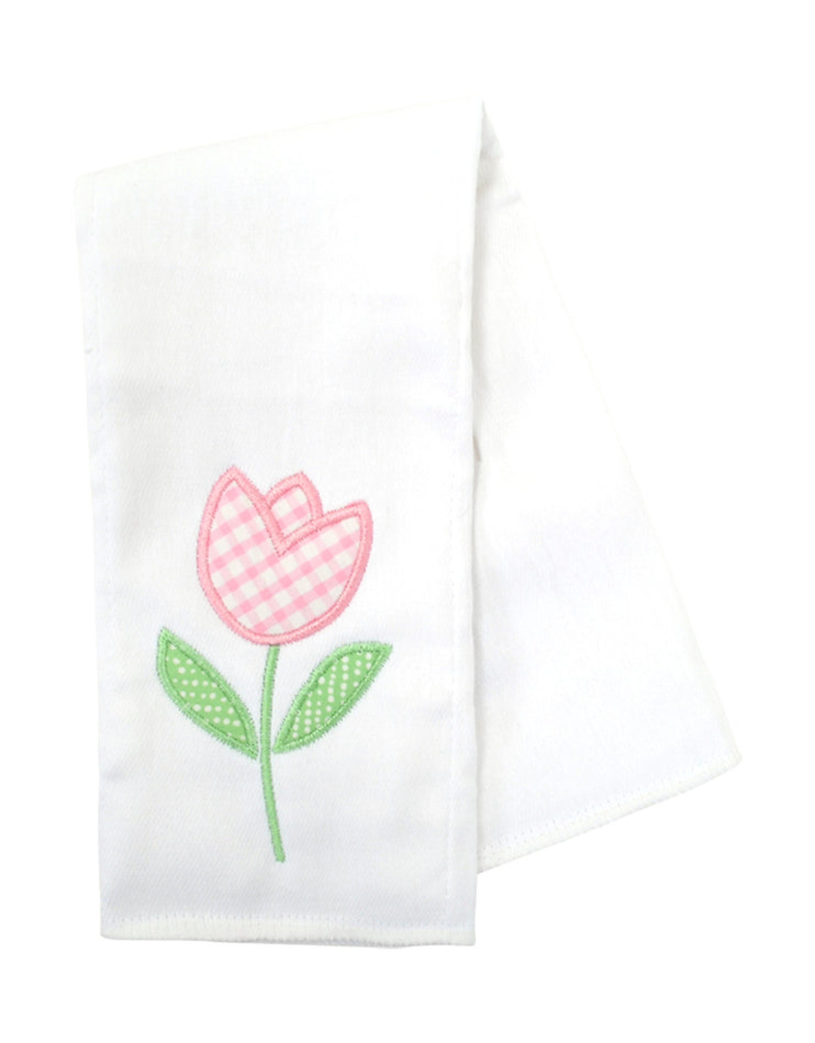 3 Marthas 3M appliqued burp pad Tulip
