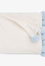 Elegant Baby EB Pom Pom Blanket Blue