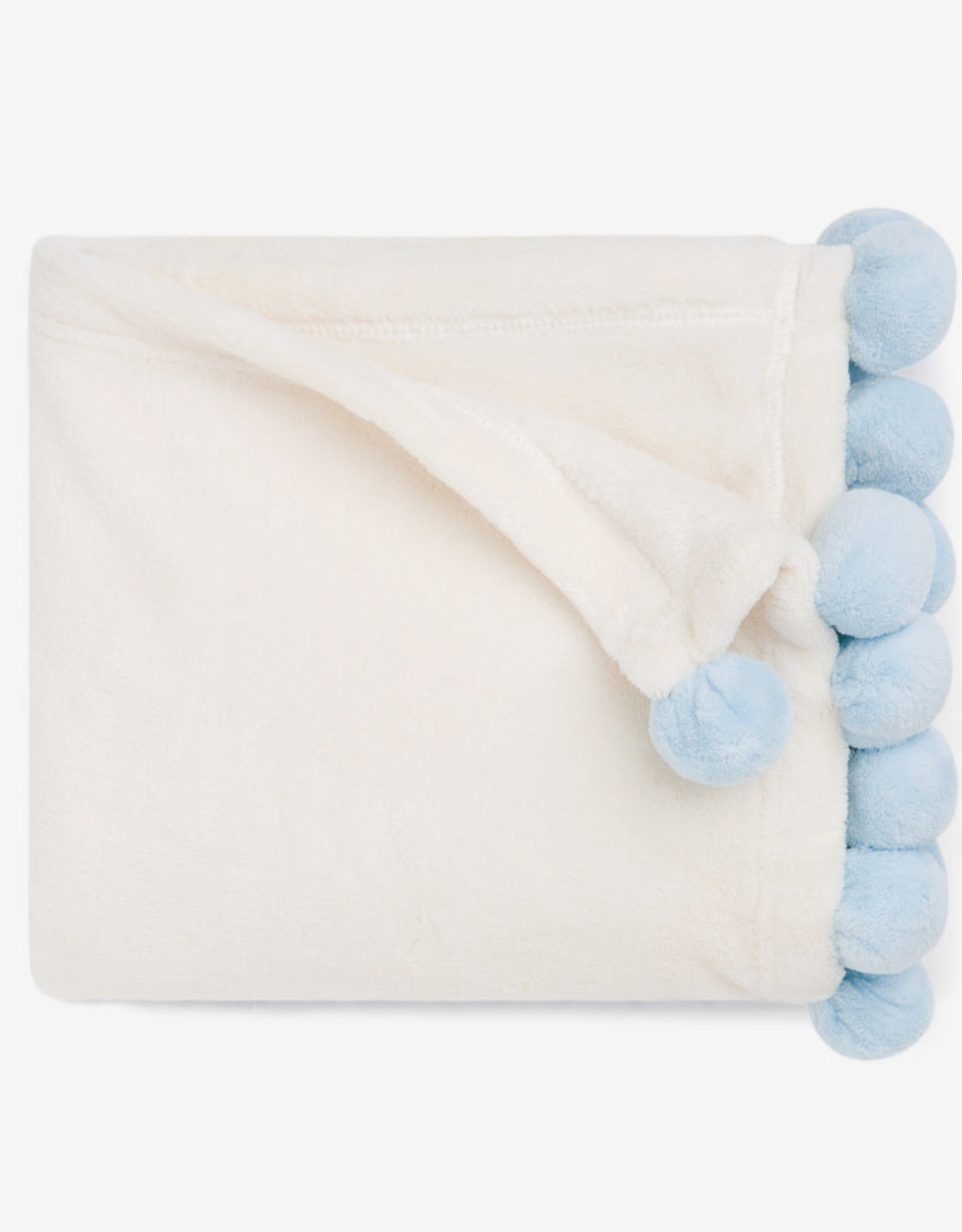 Elegant Baby EB Pom Pom Blanket Blue