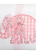 3 Marthas 3M appliqued burp pad pink elephant