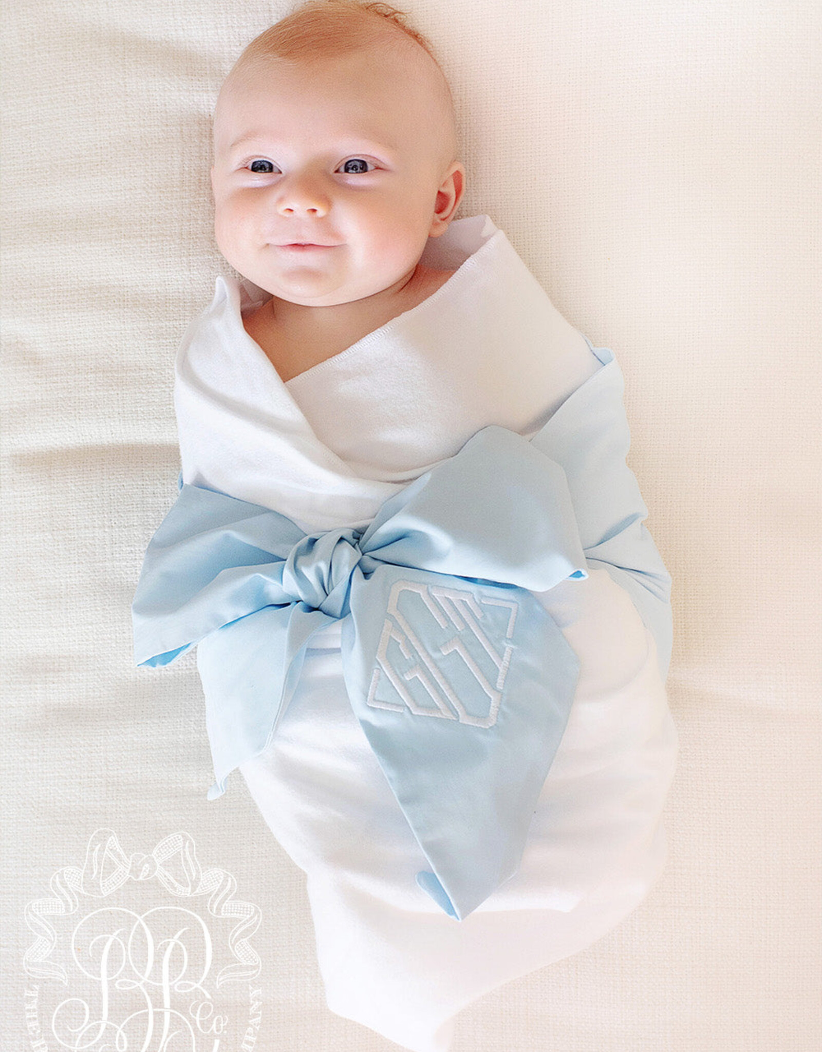 TBBC Beaufort Bow Swaddle blue