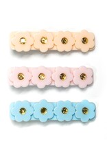 Lilies & Roses LR Alligator Clips Flowers blue/pink/cream AC011AS-C