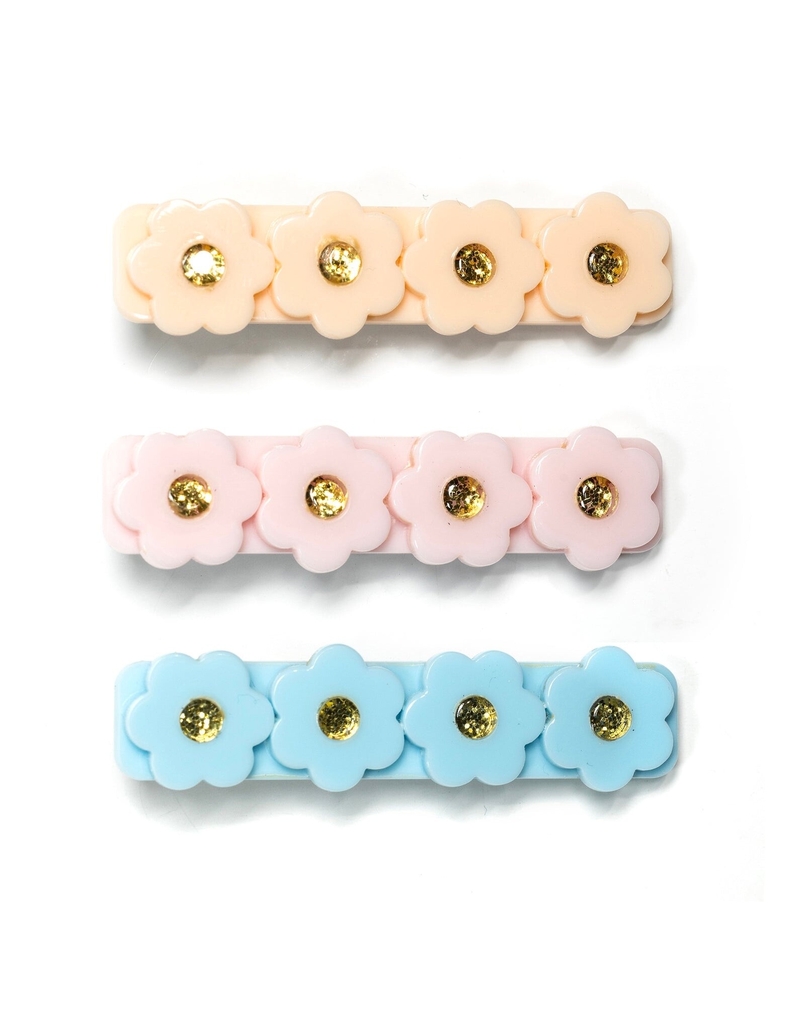 Lilies & Roses LR Alligator Clips Flowers blue/pink/cream AC011AS-C