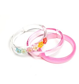 Lilies & Roses Bangle Vibrant Flowers