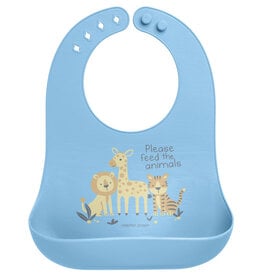 Stephen Joseph Silicone Bib  Zoo