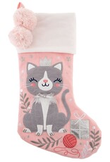 Stephen Joseph SJ Embroidered Christmas Stocking Cat